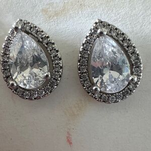 Elegant Silver Teardrop Earrings